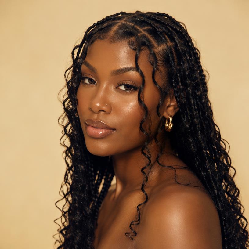 Boho Knotless braids